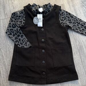 GAP Black and Gray 2Piece Kids Dress and Top new sz 2T